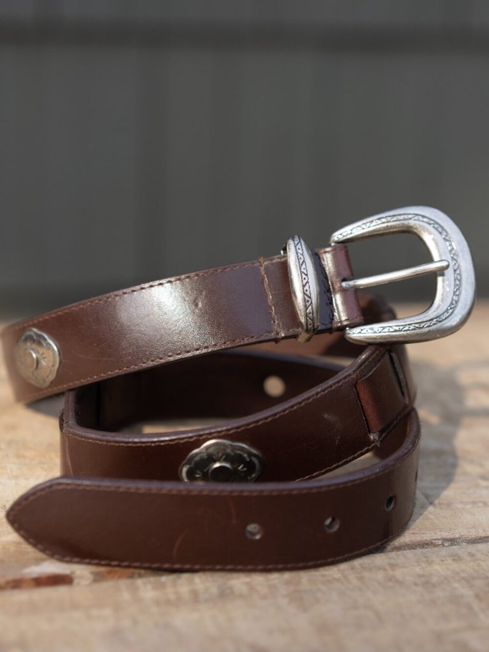 Concho Leather Belt